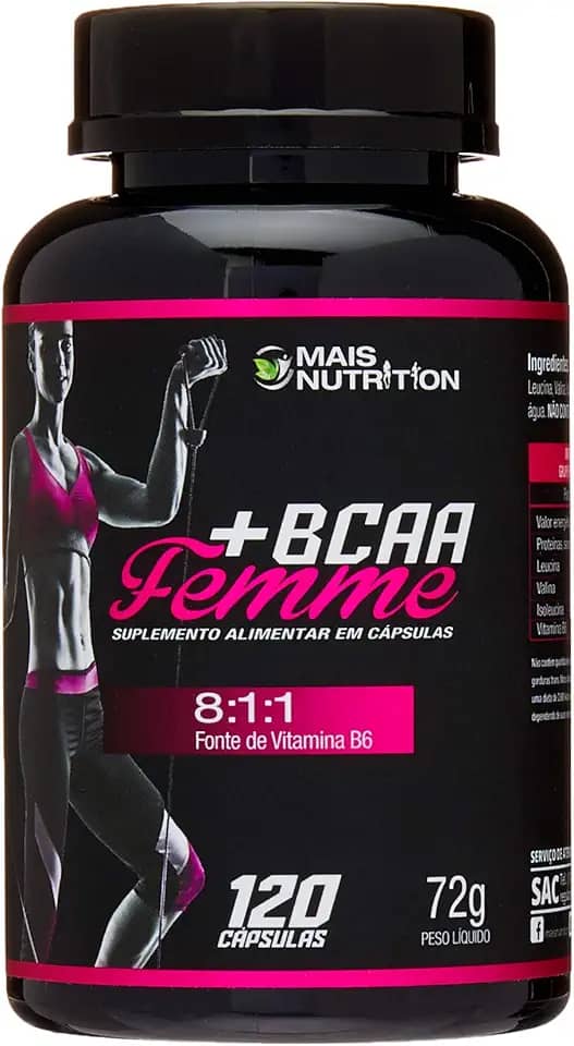 BCAA Femme 8:1:1 60 capsulas Mais Nutrition Aminoacido
