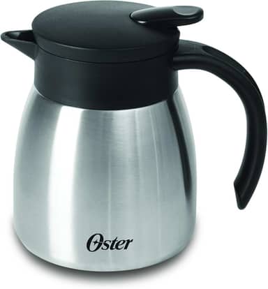 OSTER GARRAFA TÉRMICA EM AÇO INOX 500ML CASSELBECK – CORPO E CÁPSULA EM AÇO INOXIDÁVEL E TAMPA COM ALÇA EM BAQUELITE