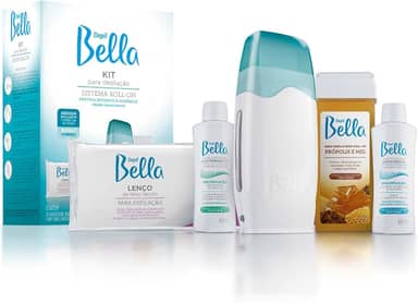 Depil Bella - Kit Completo Pré e Pós Depilação Sistema Roll-On 5 itens