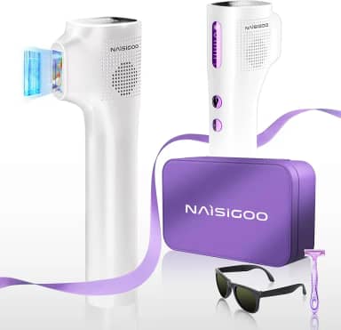 Remoção de pelos a laser IPL para homens e mulheres permanente – Dispositivo de remoção de pelos IPL 550 nm com safira refrescante em casa, depilação a laser, para mulheres, rosto, corpo,