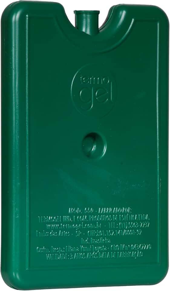 Termogel, Gelo-X Rígido, 1281, Gelo Rígido Reutilizável, Médio, Verde