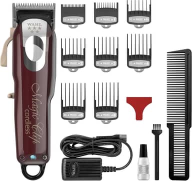 Aparador Cabelo Wahl Magic Clip Cordless, Wahl, MAGIC CLIP CORDLESS- 5 STARS, Vermelha/Cinza