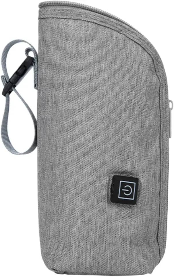 Almencla Aquecedor de mamadeira Aquecedor de mamadeira USB Compacto Isolado Bolsa para leite materno Aquecedor de mamadeira para carro Creche Viagem