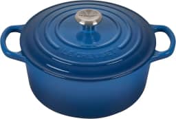 Le Creuset Panela Redonda 22 cm Ferro Fundido Esmaltado Signature Azul Marseille