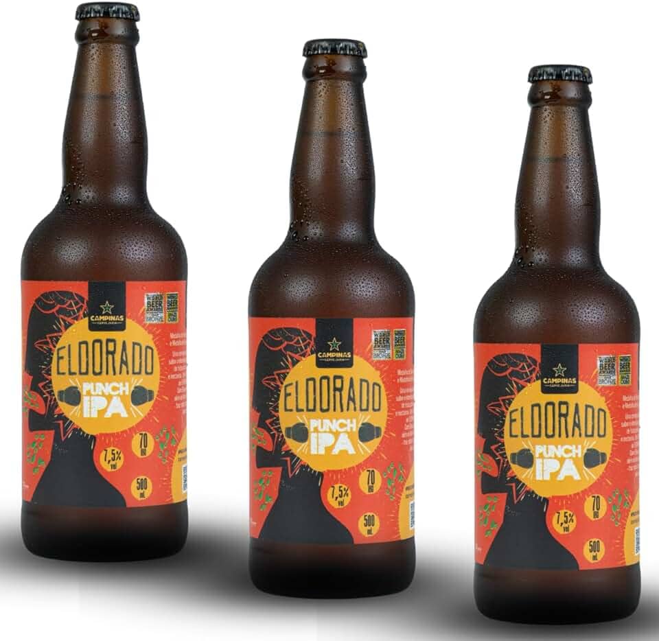 Cerveja Campinas Eldorado Punch IPA 500ml - 3 unidades