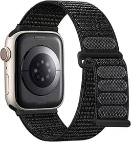 Pulseira de nylon esportiva Lenrao compatível com Apple Watch Series SE 11/10/9/8/7/6/5/49 mm, unissex, para iWatch série SE 11/10/9/8/7/6/5/4/ Ultra SE 3/2/1