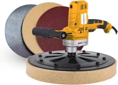 Desempenadeira Elétrica para Reboco Menegotti MDE Mono 1200W 127V – Acabamento Profissional, Menos Esforço e Alta Produtividade - Multifuncional – 3 Discos Inclusos