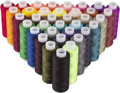 Colcolo 39 Peças De Fios De Costura De Poliéster, 180 Metros, Linha De Costura Overlock, Cada Carretel Kit De Costura Para Acessórios De Costura À Mão E À Máquina