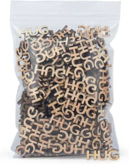 200 peças peças de letras recortadas de madeira - abraços para dar pensamento em você presentes para mãe, pai, presentes de relacionamento de longa distância para namorada, namorado, amigos.