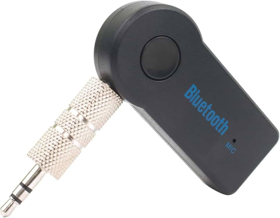 Adaptador Receptor Bluetooth Auxiliar P2 3.5mm para Som Rádio de Carro