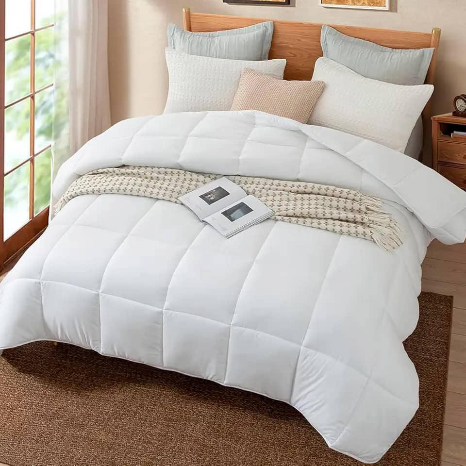 Edredom Ecopluma Toque de Pluma Queen 240 X 260 Branco Camesa