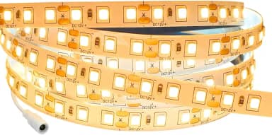 Fita Led 120led/m Ip20 12v 3528 Para Perfil 5 Metros Quente