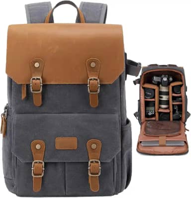 KKSOUFX Mochila Para CâMera, Slr Bolsas Pequenas Para FotóGrafos CompatíVeis, CompatíVel Com 15.6 Polegadas,Tripé Para Caminhadas Uav Para Mulheres E Homens