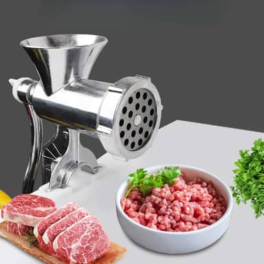 MOEDOR DE CARNE MANUAL Nº10 EM FERRO FUNDIDO – MOEDOR DOMÉSTICO VERSÁTIL PARA CARNES, LEGUMES E EMBUTIDOS COM MANIVELA FÁCIL DE LIMPAR