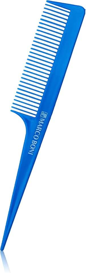 Pente Profissional Liso, Dentes Médios, Cabo separador de mechas, 1429, Marco Boni, Cores Sortidas, 1 Unidade