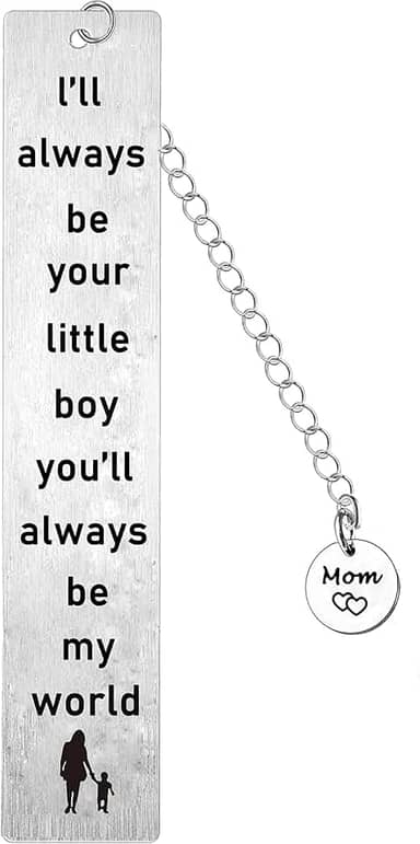 Marcador de livro para mãe do filho, presente de aniversário para mãe, presente de dia das mães, presentes de filho para mãe