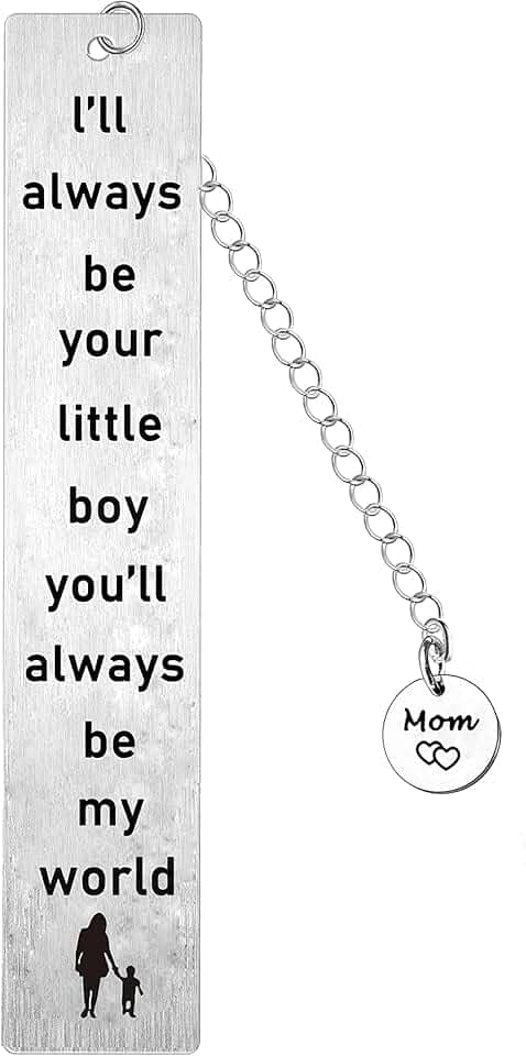 Marcador de livro para mãe do filho, presente de aniversário para mãe, presente de dia das mães, presentes de filho para mãe