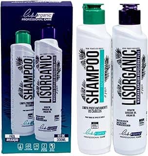 Kit Semi Definitiva Lisorganic 0% Formol 2x300ml - Escova Inteligente