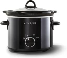 Crock-Pot Panela Elétrica De Cozimento Lento Clássica 2 Litros Pequena Preta