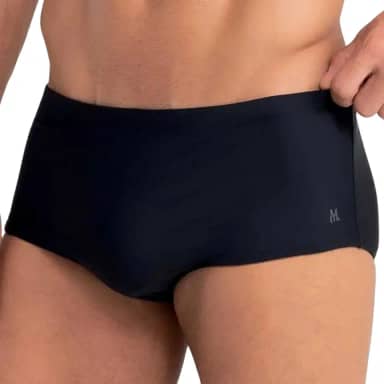 Sungão de Praia Mash Natação Lycra Xtra® Resistente ao Cloro UV 50+ Lisa Masculina Verão