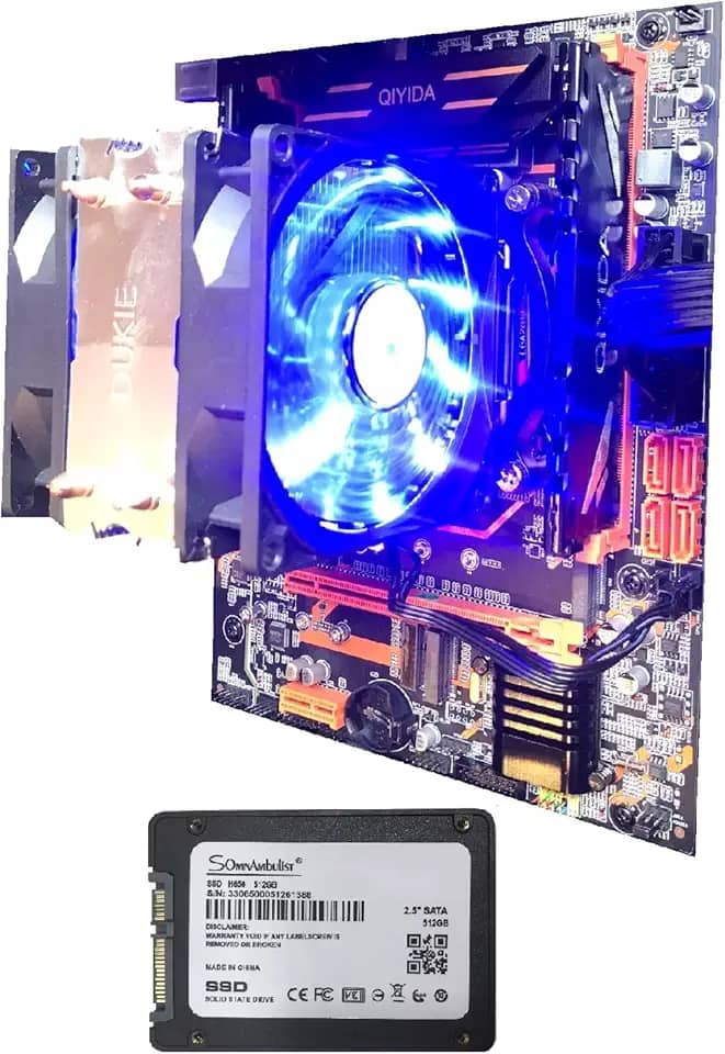Kit PC Gamer X99 Xeon E5 2680v4 14 Núcleos (Ryzen 5 5600) + 16GB DDR4 + SSD 512GB + Cooler 2 Fans LED