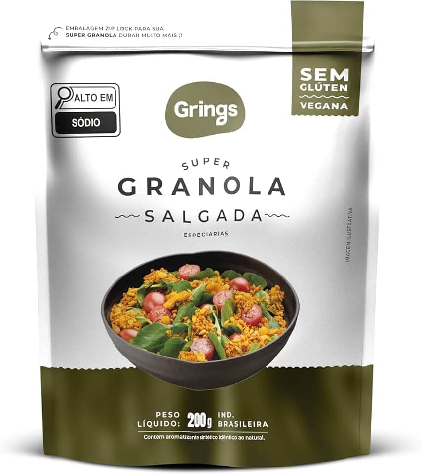 Grings Granola Salgada Especiarias 200G Grings