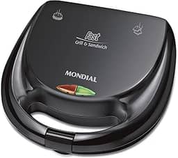 Sanduicheira Fast Grill e Sandwich, Mondial, Preto, 750W, 110V - S-12