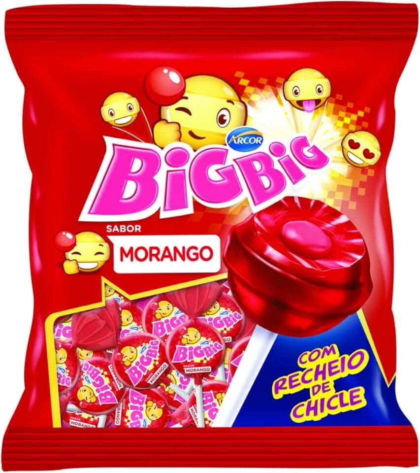PIRULITO BIG BIG 500g MORANGO