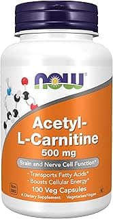 Acetyl L Carnitina 500 Mg (100 Vcaps) Now Foods