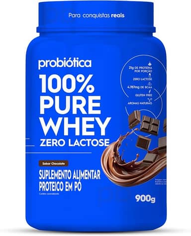 100% Pure Whey Zero Lactose (900G) - Chocolate, Probiótica