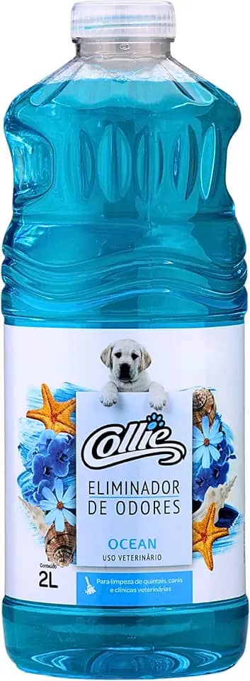 Collie Eliminador De Odores Para Cães E Gatos Ocean 2 Litros Azul