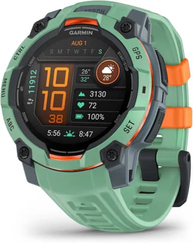 Garmin Relógio Instinct 3 Verde 45mm com Monitor Cardíaco de Pulso e GPS