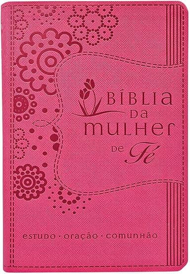 Bíblia da Mulher de Fé, NVI, Couro Soft, Rosa
