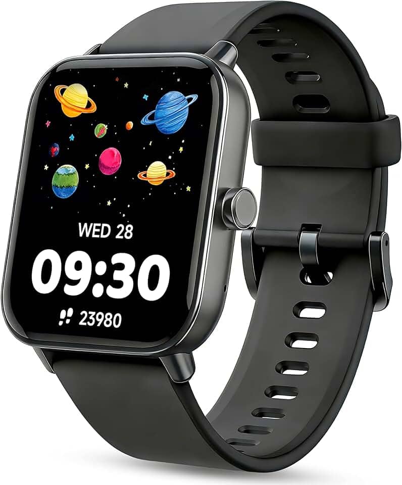 Relógio inteligente infantil, relógio infantil sem necessidade de telefone, monitor de frequência cardíaca e sono, monitor de estresse e SpO2, contador de passos, relógio despertador, jogos, relógio