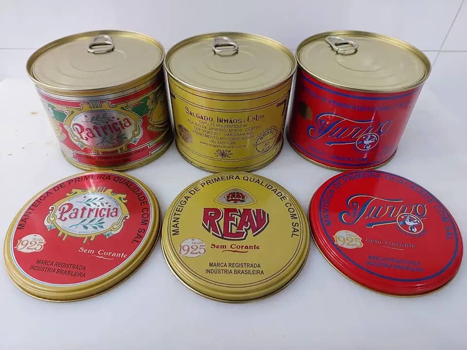Kit Manteiga Mineira, 3 Sabores PATRICIA,REAL e TURVO, Latas 500g
