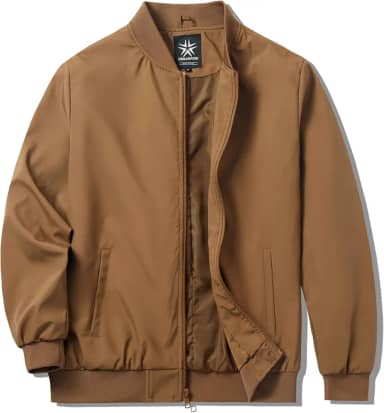 Jaqueta masculina universitária casual moderna elegante jaqueta bomber leve corta-vento