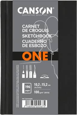 Sketchbook A6 100g/m², Canson, ArTBook One, 98 Folhas