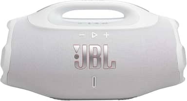 JBL, Caixa de Som, Boombox 4, Bluetooth, Som JBL Pro, AI Sound Boost, Graves Personalizáveis, Bateria de até 34h, IP68, Áudio Lossless – Branca