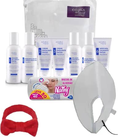 Kit Limpeza De Pele Mini Extratos Da Terra + Máscara 110V + Brinde