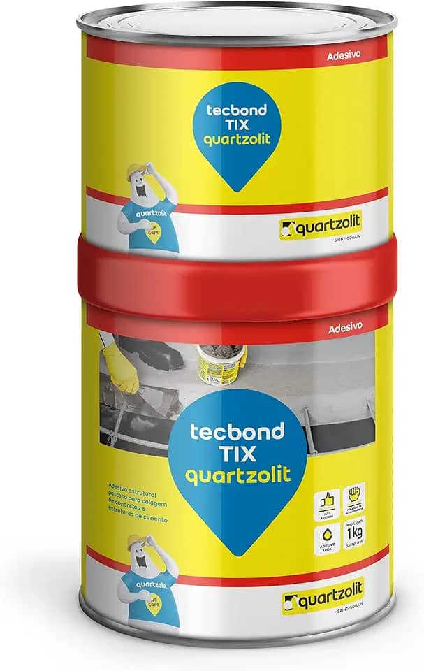 COLA PARA FERRO E CONCRETO TIX QUARTZOLIT 1KG