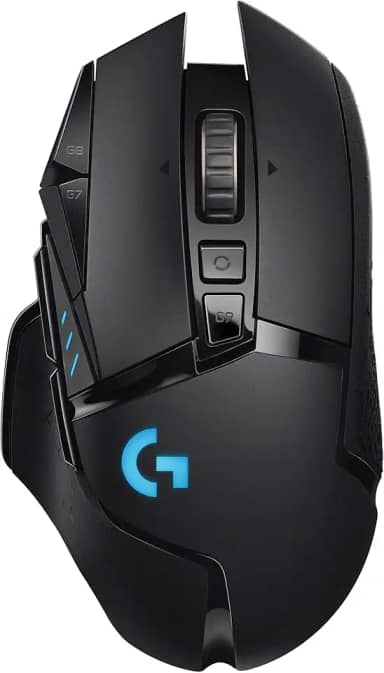 Mouse Gamer Sem Fio Logitech G502 LIGHTSPEED com HERO 16K, RGB LIGHTSYNC, Ajuste de Peso, 11 Botóes Programáveis, Compatível com POWERPLAY