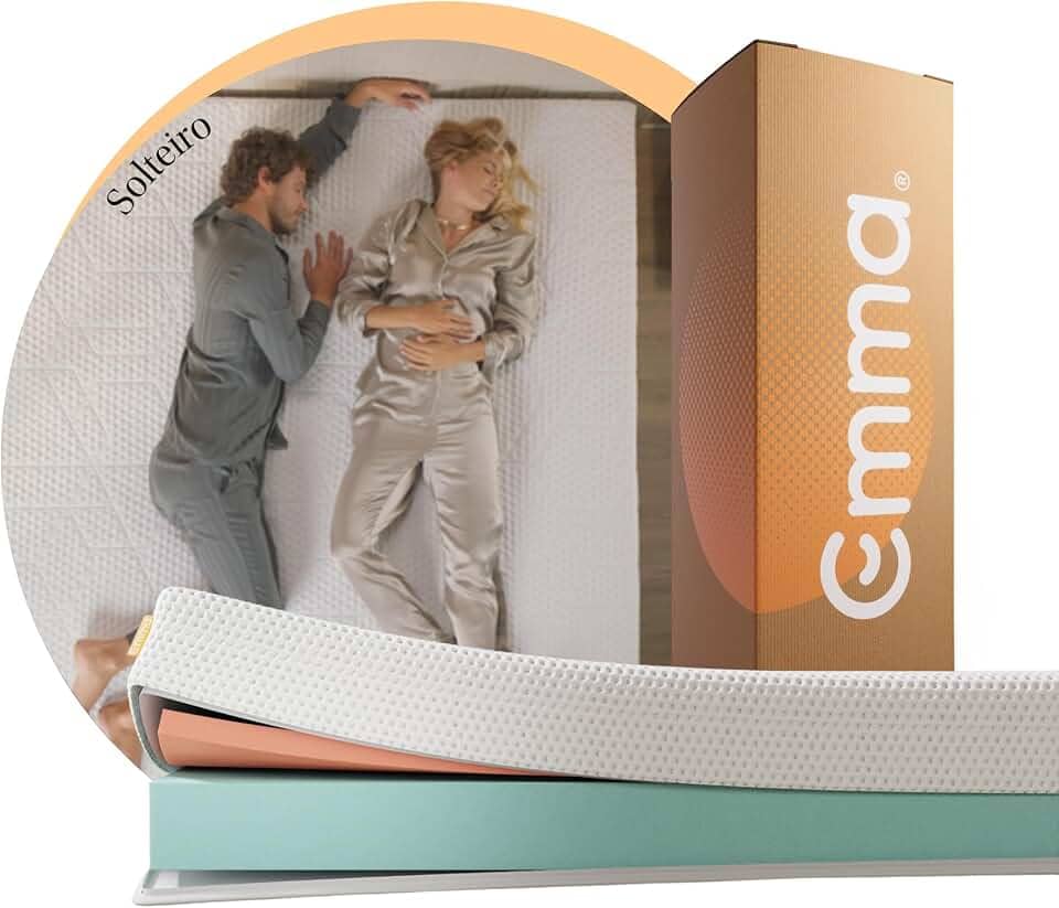Colchão Solteiro Emma One - Firme e suporte ótimo com máxima durabilidade.