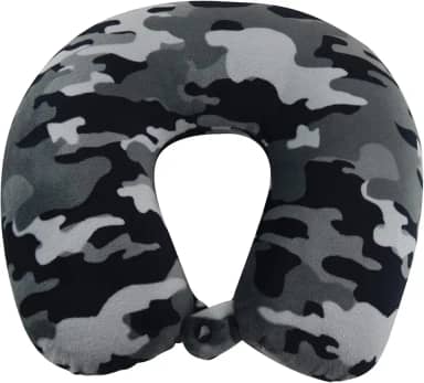 World's Best Travesseiro de viagem 2360 CAMO Blak A, tamanho único, preto