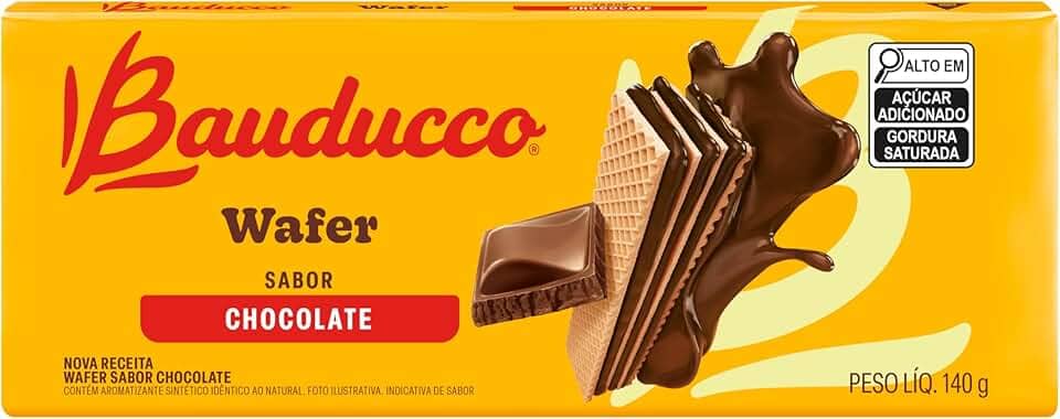 Biscoito Wafer Chocolate Bauducco 140g