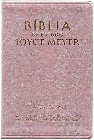 BÍBLIA DE ESTUDO JOYCE MEYER | NVI | LETRA MÉDIA | CAPA ROSA