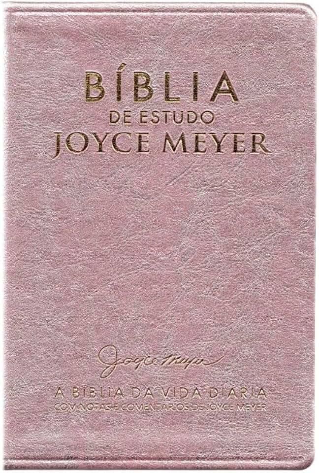 BÍBLIA DE ESTUDO JOYCE MEYER | NVI | LETRA MÉDIA | CAPA ROSA