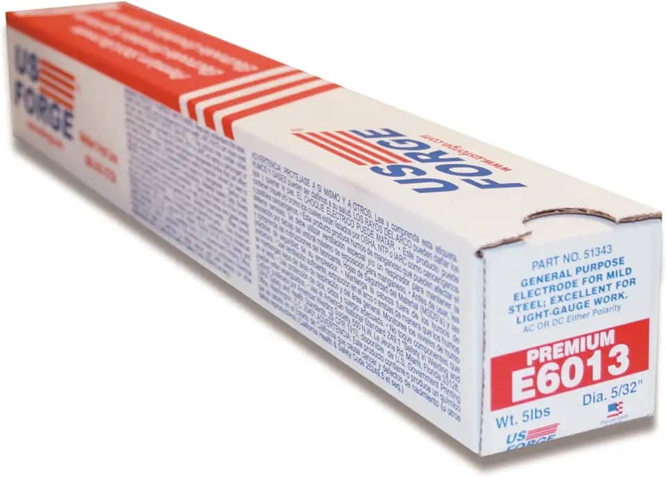 US Forge Eletrodo de solda E6013 5/32 polegadas por 35,5 centímetros 2,2 kg embalado #51343