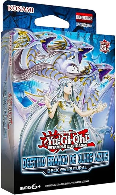 Konami Yu-Gi-Oh! Deck Estrutural Destino Branco de Olhos Azuis, 50 Cartas, Cartas em Português,