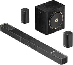 ULTIMEA Barra de som 5.1.2 canais com Dolby Atmos, sistema de som surround para TV com 2 alto-falantes surround, barra de som para Smart TV, barra de som com subwoofer para Home Theater, BT 5.4, HDMI