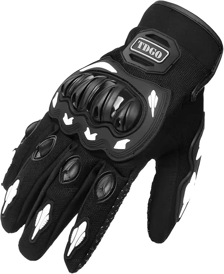 Luva Para Motoboy Com Proteção Carbono – Tecido Resistente, Fecho Ajustável, Preta G